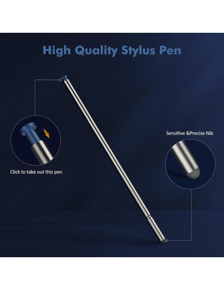 2 Plumas Táctiles Granarbol para Moto G Stylus 2023 Azul