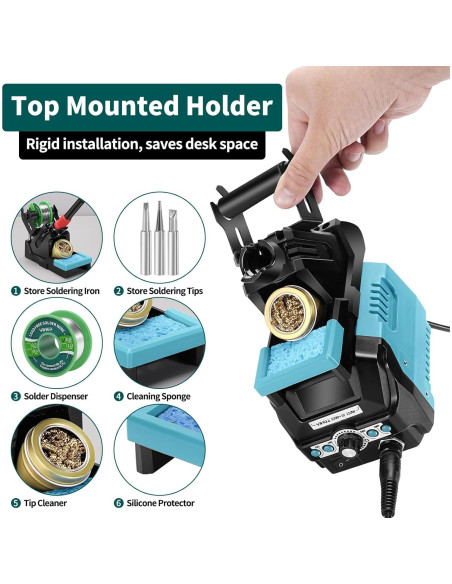 Estación de Soldadura YIHUA 939D+ III 110W LCD 4 Canales