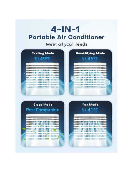 Acondicionador de Aire Portátil CENSTECH DL3 4-en-1 2 Galones