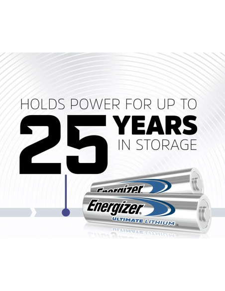 Baterías AA Energizer Ultimate Litio 4 Piezas Duraderas