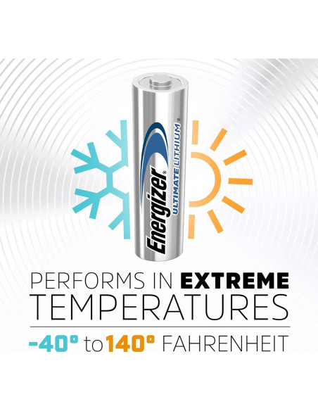 Baterías AA Energizer Ultimate Litio 4 Piezas Duraderas