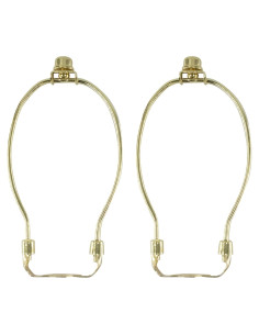 Kit de Arpa de Lámpara PDETVEO 17.78 cm 2 Piezas Latón Pulido