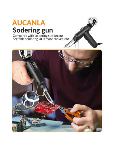 Kit de Soldador Aucanla 80W Automático 8 en 1 Portátil