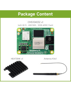 Módulo Raspberry Pi Compute 5 Waveshare 4GB RAM 32GB eMMC 2