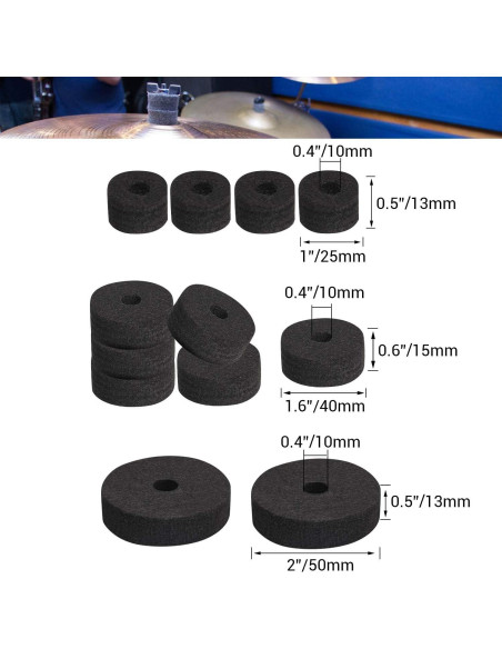 Facmogu 23PCS Accesorios para Platillos - Fieltros y Llaves