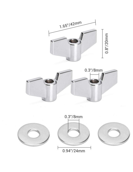 Facmogu 23PCS Accesorios para Platillos - Fieltros y Llaves