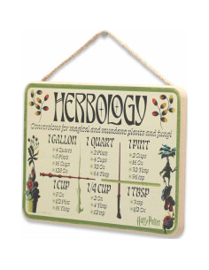 Cartel Colgante de Madera Harry Potter - Herbología Vintage 2