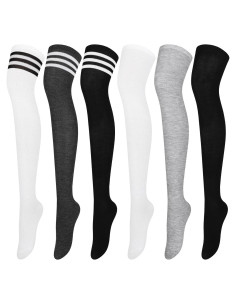 Medias Altas Aneco 6 Pares para Mujeres - Térmicas y Elegantes