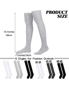 Medias Altas Aneco 6 Pares para Mujeres - Térmicas y Elegantes 2