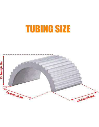 8 Piezas Shim de Manillar MWMNUN 22mm a 25mm Aluminio