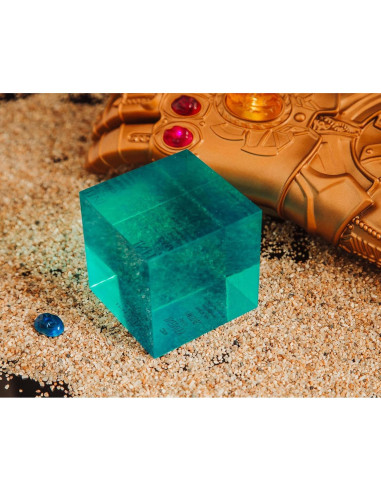 Cubo Tesseract Marvel Studios 7,62 cm Resina Azul Coleccionable