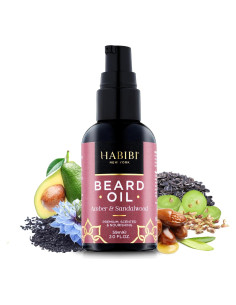Aceite para Barba HABIBI 59 ml Ámbar y Sándalo Natural
