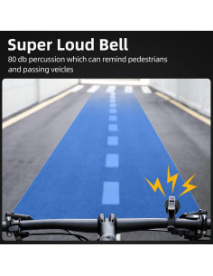 Campana de Bicicleta ROCKBROS Clásica Negra con Sonido Alto 2