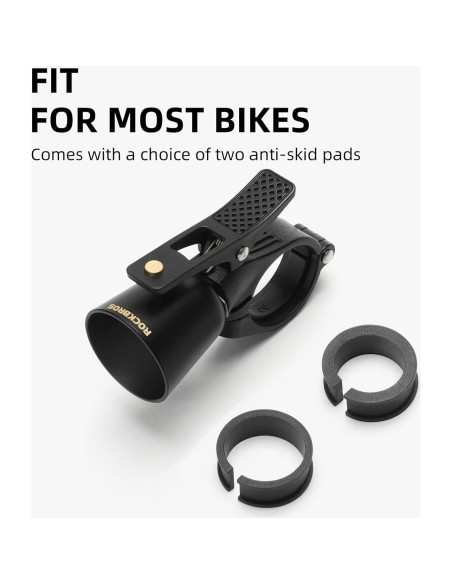 Campana de Bicicleta ROCKBROS Clásica Negra con Sonido Alto