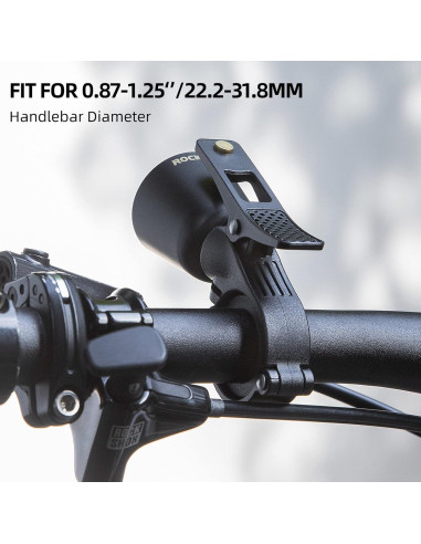 Campana de Bicicleta ROCKBROS Clásica Negra con Sonido Alto