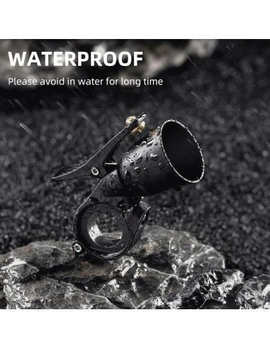 Campana de Bicicleta ROCKBROS Clásica Negra con Sonido Alto