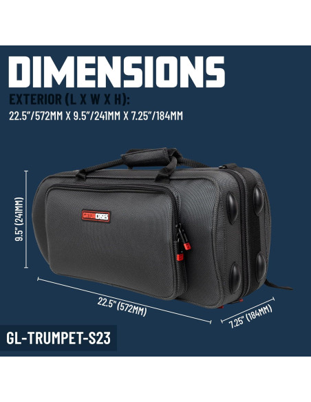 Funda Moldeada Gator Adagio para Trompeta Negra