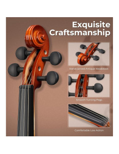 Vangoa Violín 1/4 para Niños con Estuche y Accesorios 2