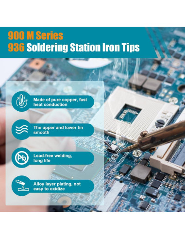 10 Puntas de Soldador 900M-T Siziviki Premium Sin Plomo