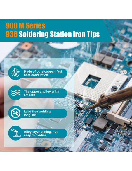 10 Puntas de Soldador 900M-T Siziviki Premium Sin Plomo