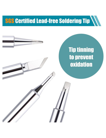 10 Puntas de Soldador 900M-T Siziviki Premium Sin Plomo