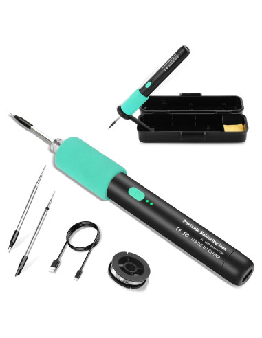 Soldador Inalámbrico Qyvorae USB 1100mAh 3 Temperaturas