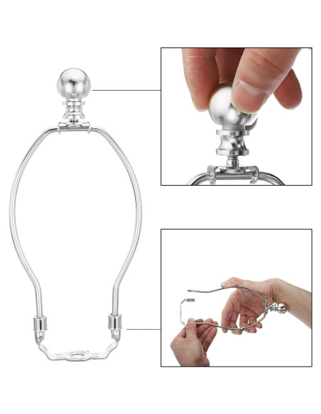 Kit de Lámpara Patikil 17.78 cm Cromo con Soporte Desmontable