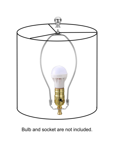 Kit de Lámpara Patikil 17.78 cm Cromo con Soporte Desmontable