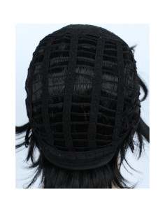 Disfraz Halloween Linfairy Peluca Cosplay Negra Corta 2