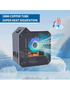 Kit Torre Mini GeeekPi para Raspberry Pi 5 con Enfriador 2