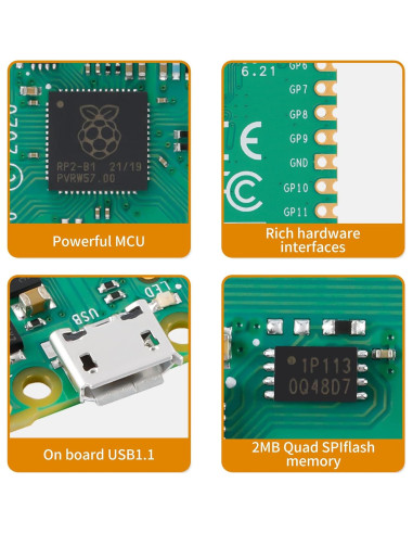 Placa Raspberry Pi Pico EC Buying 2MB ARM Cortex M0+