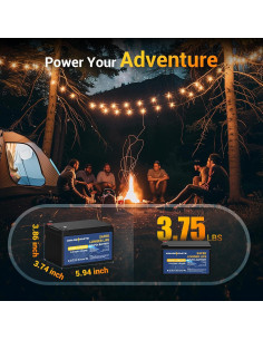 Batería LiFePO4 12.8V 16Ah GOLDENMATE con BMS 2