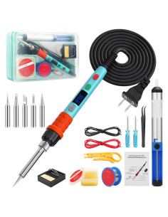 Kit de Soldador Q-MING 90W Digital con Temperatura Ajustable