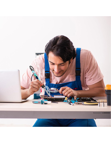 Kit de Soldador Q-MING 90W Digital con Temperatura Ajustable