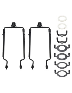 Kit Soporte Lámpara Ajustable Tsnamay 2 Conjuntos Negro