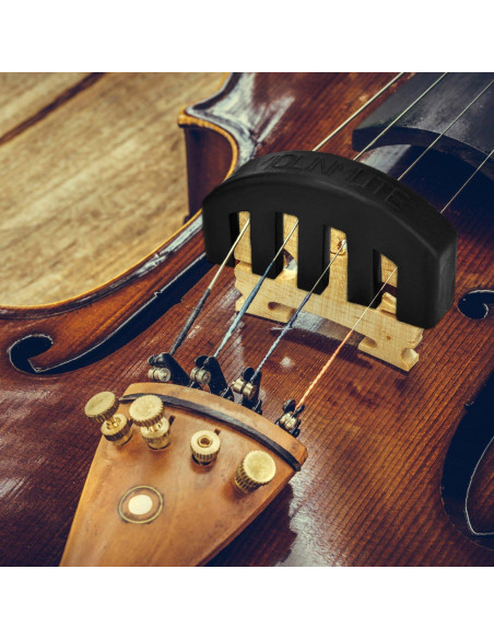 Silenciador de Violín 4/4 eBoot de Goma Negro