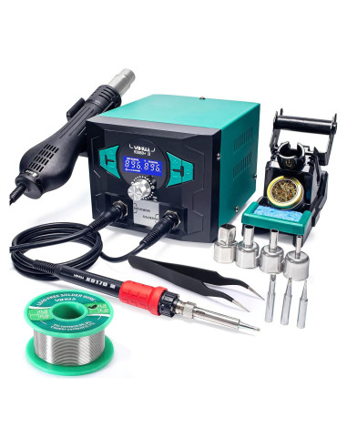 Estación de Soldadura YIHUA 938BD+ II con Aire Caliente