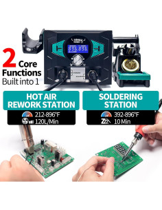 Estación de Soldadura YIHUA 938BD+ II con Aire Caliente 2