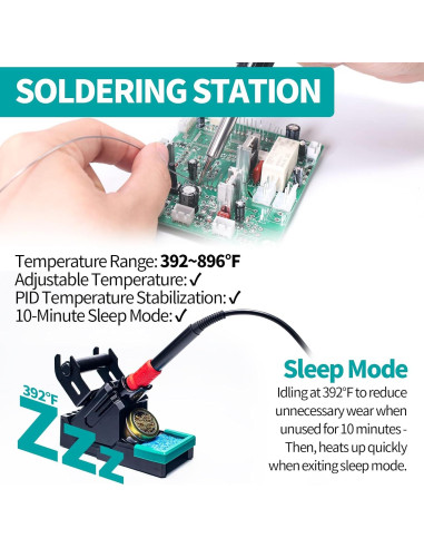 Estación de Soldadura YIHUA 938BD+ II con Aire Caliente