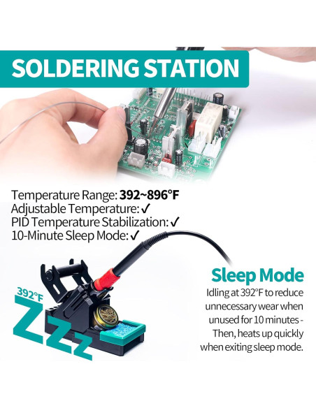Estación de Soldadura YIHUA 938BD+ II con Aire Caliente