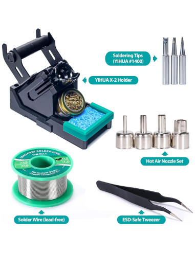 Estación de Soldadura YIHUA 938BD+ II con Aire Caliente