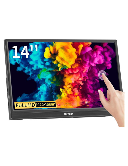 Monitor Táctil 14" Ulrhzar FHD 1920x1080 USB-C HDMI