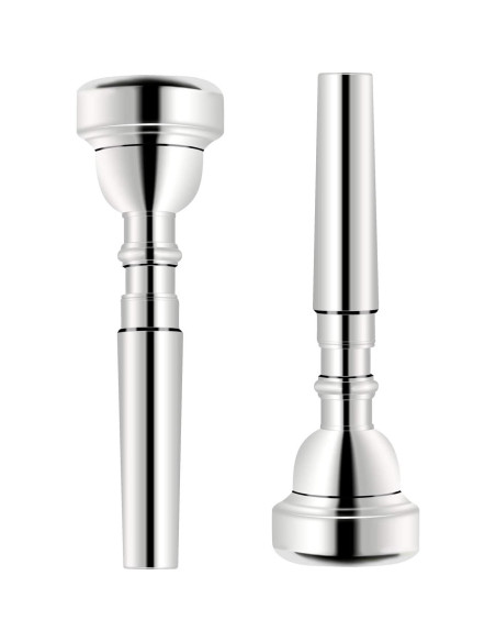 Boquilla de Trompeta 5C EastRock Plateada para Bb