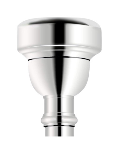 Boquilla de Trompeta 5C EastRock Plateada para Bb