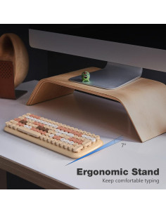 Teclado Bluetooth KNOWSQT Milktea 100 teclas redondas 2