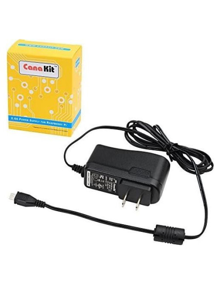 Fuente de Alimentación CanaKit 5V 2.5A para Raspberry Pi 3 B+