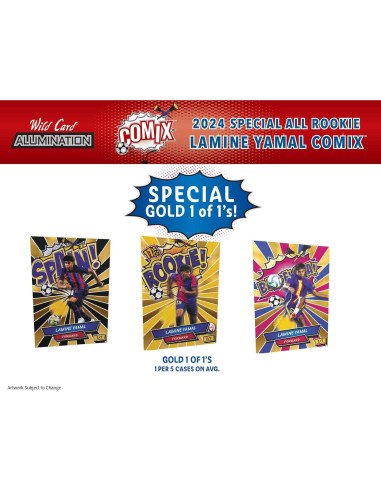 Caja de Cartas de Comercio Lamine Yamal 2024 - 5 Autógrafos
