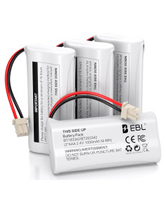 Batería Ni-MH EBL BT162342 2.4V 1000mAh Paquete de 4