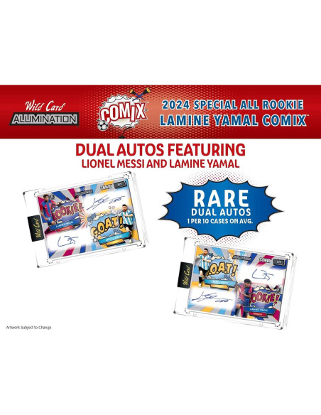 Caja de Cartas de Comercio Lamine Yamal 2024 - 5 Autógrafos