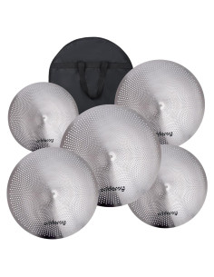 Juego de Platillos Silenciosos 5 Piezas Idry Trade Cromo